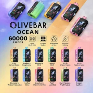 Olivebar_Ocean_60k_puffs.webp Olivebar Ocean 60K Vape (All Flavors) – Buy Online in Bangalore